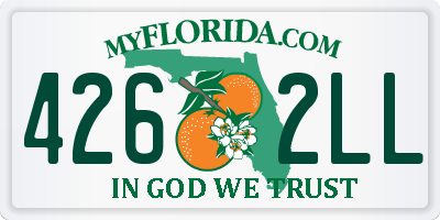 FL license plate 4262LL