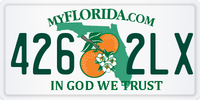 FL license plate 4262LX