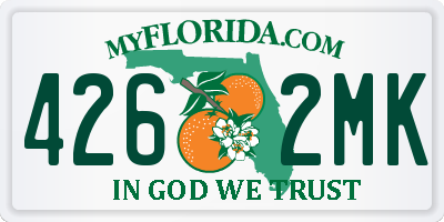 FL license plate 4262MK