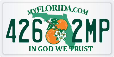 FL license plate 4262MP