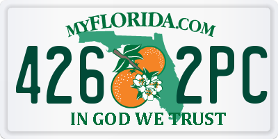 FL license plate 4262PC