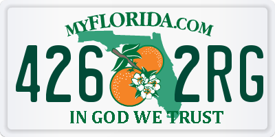 FL license plate 4262RG