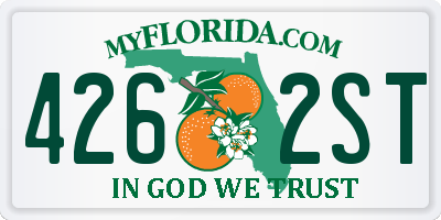 FL license plate 4262ST