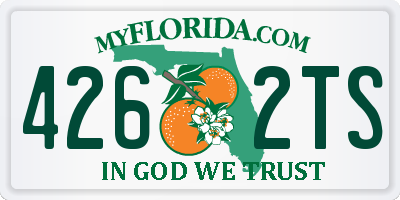FL license plate 4262TS