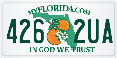 FL license plate 4262UA