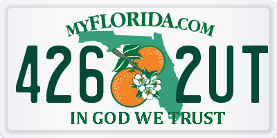 FL license plate 4262UT