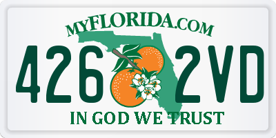FL license plate 4262VD