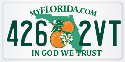 FL license plate 4262VT