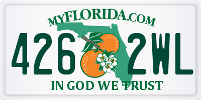 FL license plate 4262WL