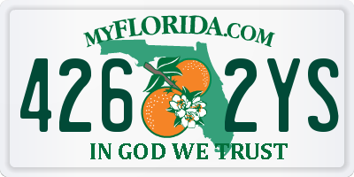 FL license plate 4262YS