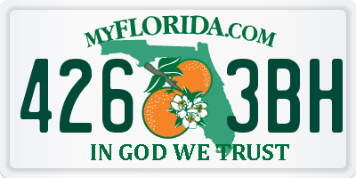 FL license plate 4263BH