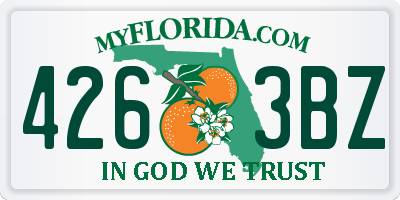FL license plate 4263BZ