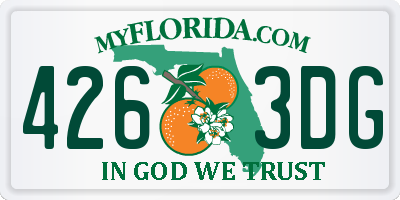 FL license plate 4263DG