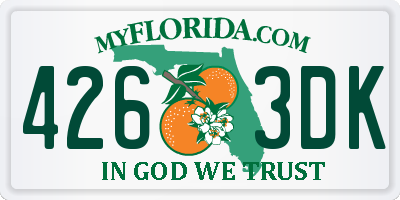FL license plate 4263DK