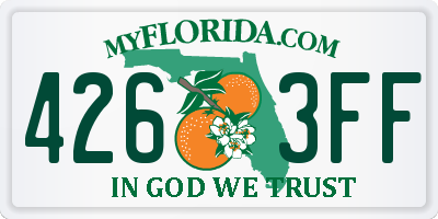 FL license plate 4263FF