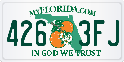 FL license plate 4263FJ