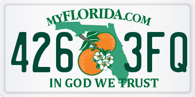 FL license plate 4263FQ