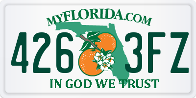 FL license plate 4263FZ