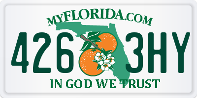 FL license plate 4263HY