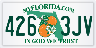 FL license plate 4263JV