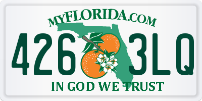 FL license plate 4263LQ
