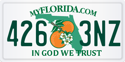 FL license plate 4263NZ