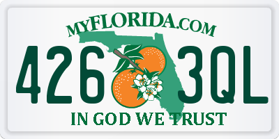FL license plate 4263QL