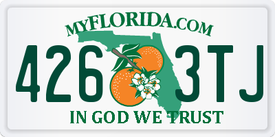 FL license plate 4263TJ