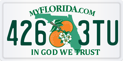 FL license plate 4263TU