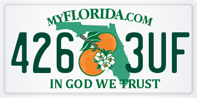 FL license plate 4263UF