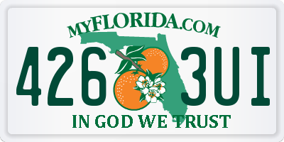 FL license plate 4263UI