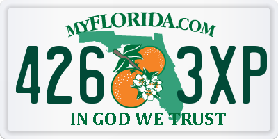 FL license plate 4263XP