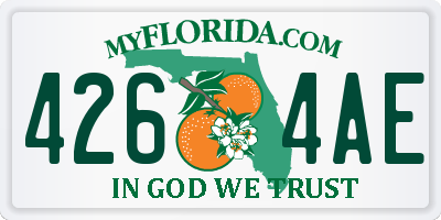 FL license plate 4264AE