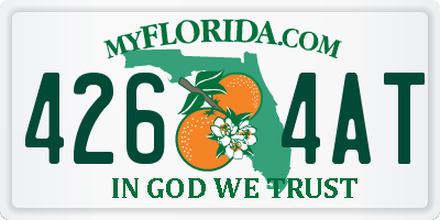 FL license plate 4264AT