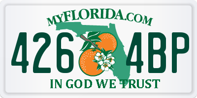 FL license plate 4264BP