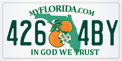FL license plate 4264BY