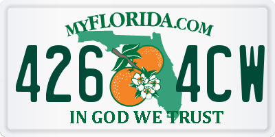 FL license plate 4264CW