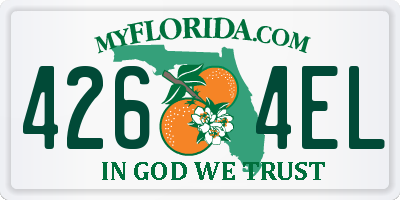 FL license plate 4264EL