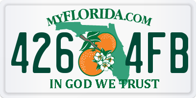 FL license plate 4264FB