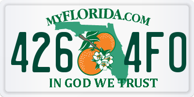 FL license plate 4264FO