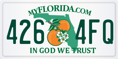 FL license plate 4264FQ
