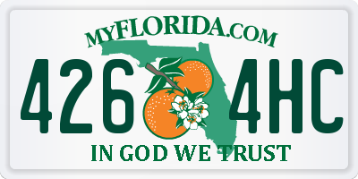 FL license plate 4264HC