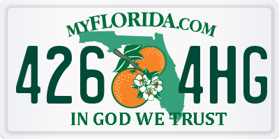 FL license plate 4264HG