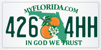 FL license plate 4264HH