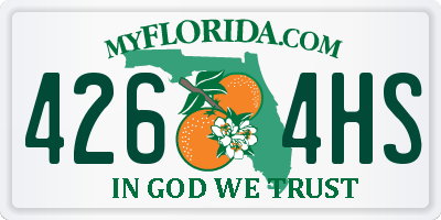 FL license plate 4264HS