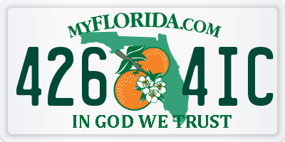 FL license plate 4264IC