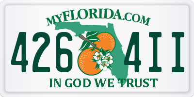 FL license plate 4264II