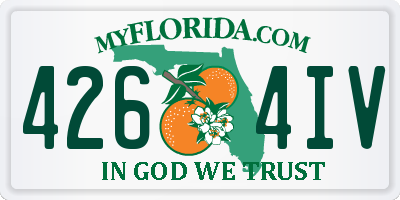 FL license plate 4264IV