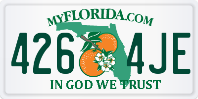 FL license plate 4264JE