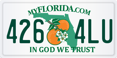 FL license plate 4264LU